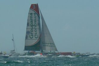 Vainqueur de la route du rhum 2010, cat. Ultimes : Franck Cammas