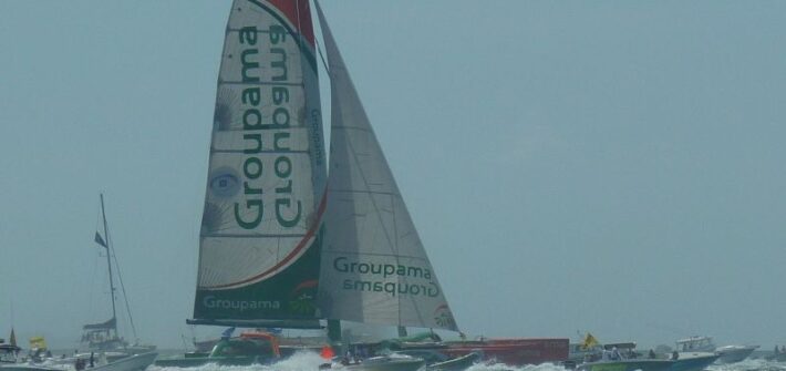 Vainqueur de la route du rhum 2010, cat. Ultimes : Franck Cammas